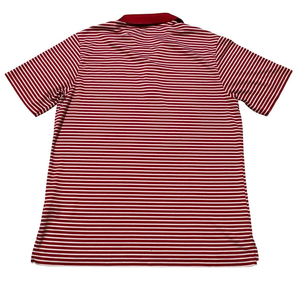 Whistling Straits by adidas Red White Stripe Polo Golf Course PGA Men’s Medium - Picture 5 of 7